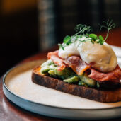 Savour a delicious Eggs Benedict on rustic toast with fresh greens at our hotel’s gourmet restaurant. Perfect for breakfast delights.